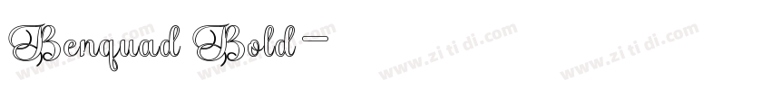 Benquad Bold字体转换